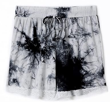 PinCool Tie Dye Shorts for Women Comfy 