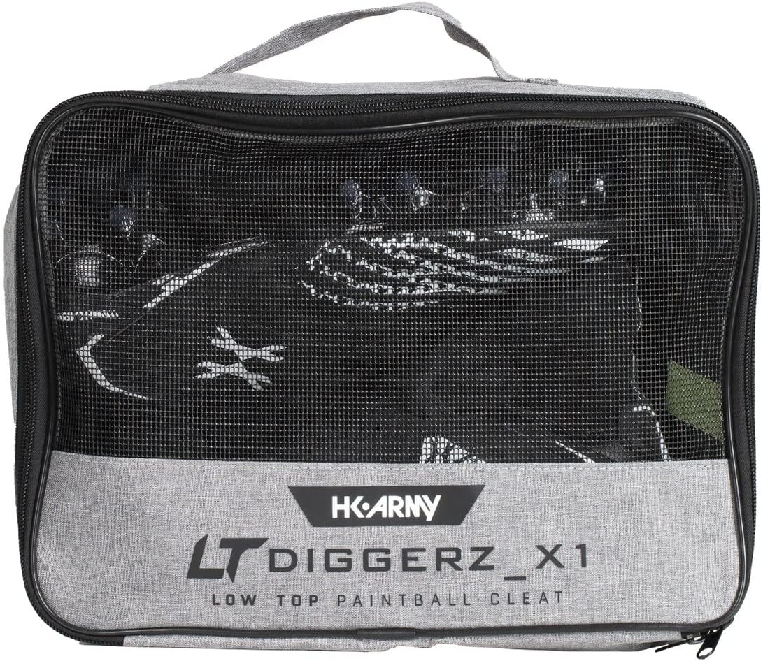 HK Army LT Diggerz_1 Low Top Paintball Cleats - Black/White - Size 14