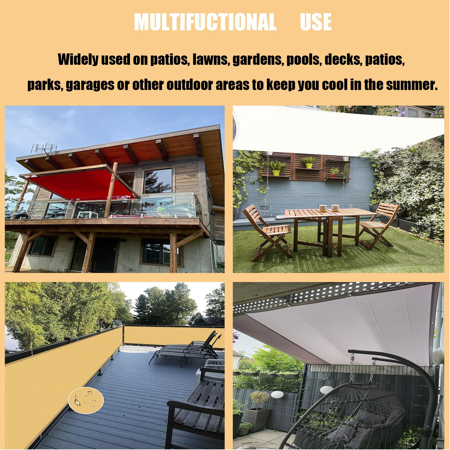 Toldo Lateral, Mallas De Sombreo, ProteccióN Rayos UV 95%, para Exterior JardíN Terrazas.Verde 5.5x10m