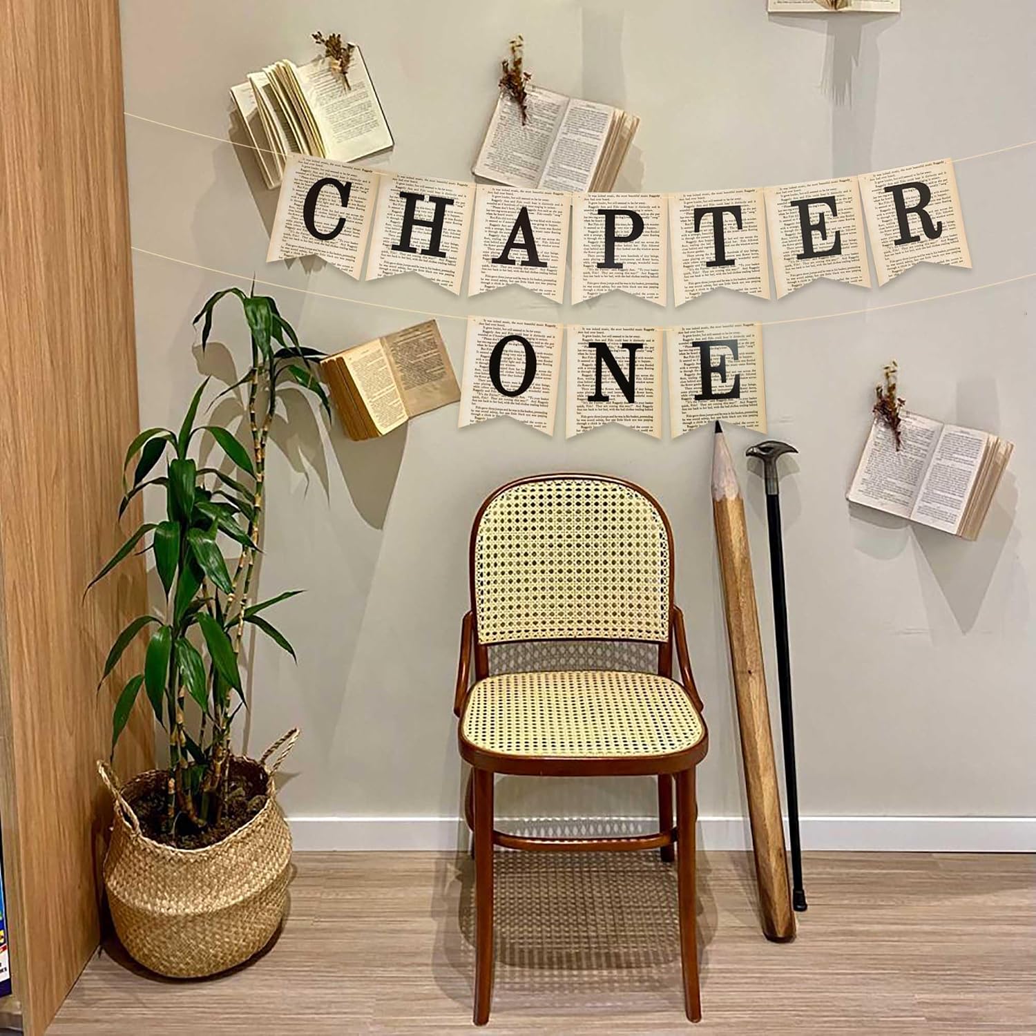 Chapter One Banner Sign Chapter One Birthday Decor Book Themed Party Decor