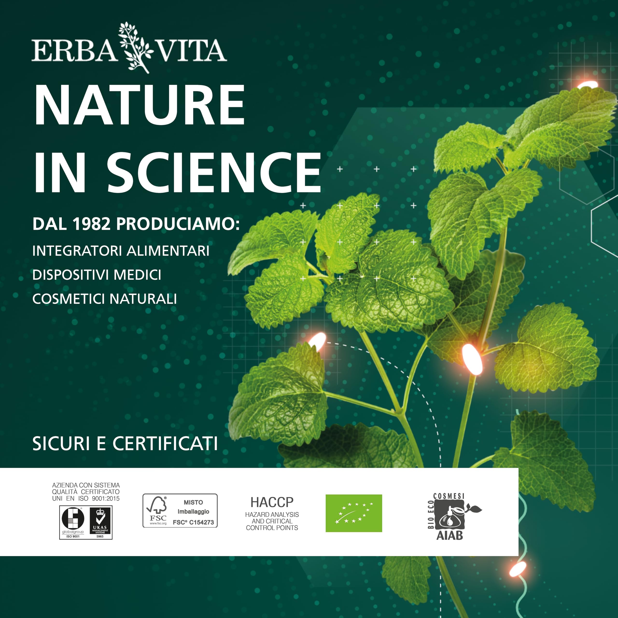ERBA VITA Integratore Alimentare di Caffè verde - 60 Capsule - Utile al metabolismo e al contrastoi dei radicali liberi, 1 unità, 1