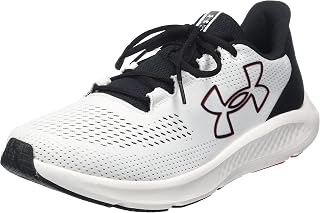 Men's Ua Charged Pursuit 3 Bl Running Shoe, White Black Red, 8.5 UK