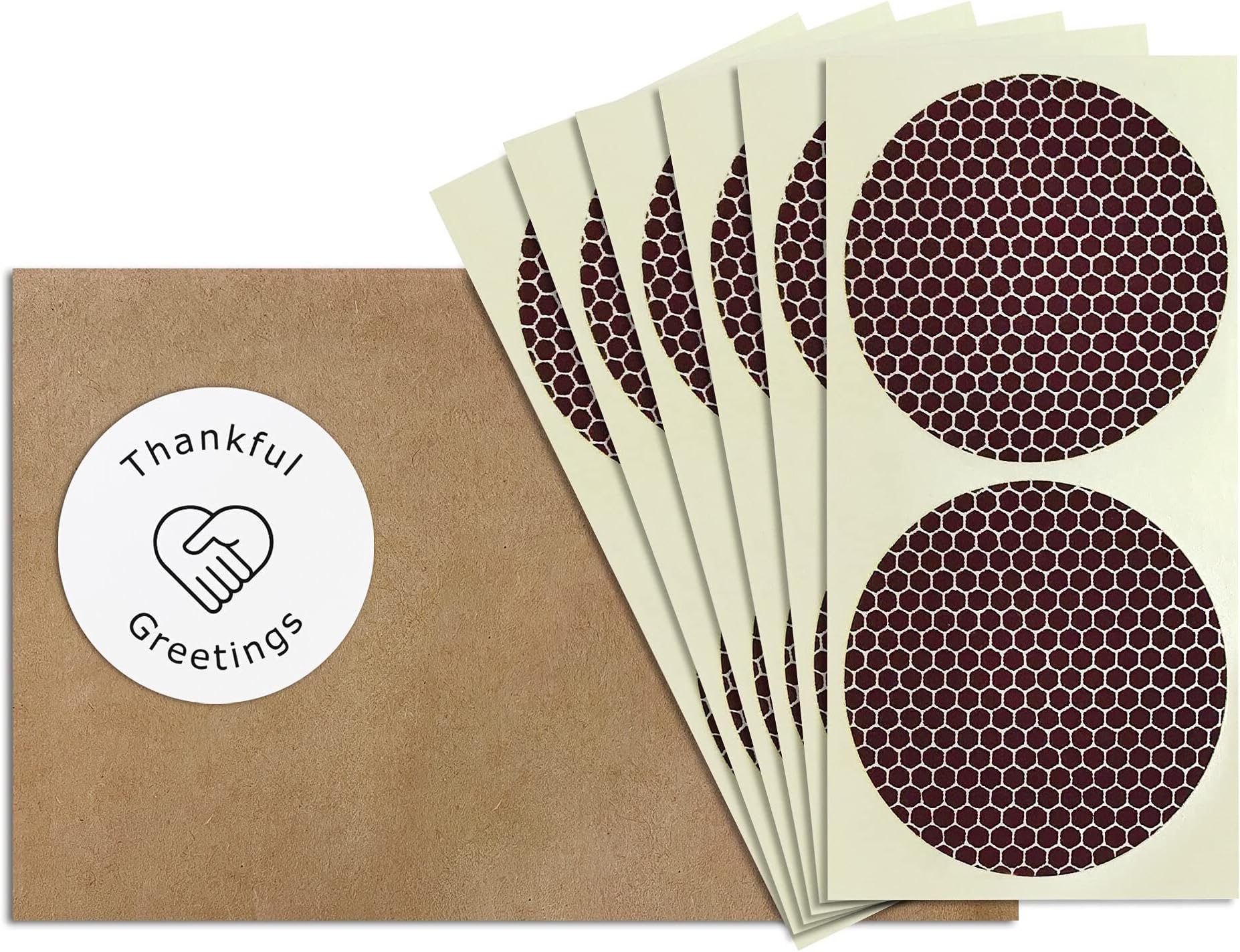 Dizzily 60 Pcs Adhesive Matches Striker Paper, 2” Circle and 2” x .5” Rectangle