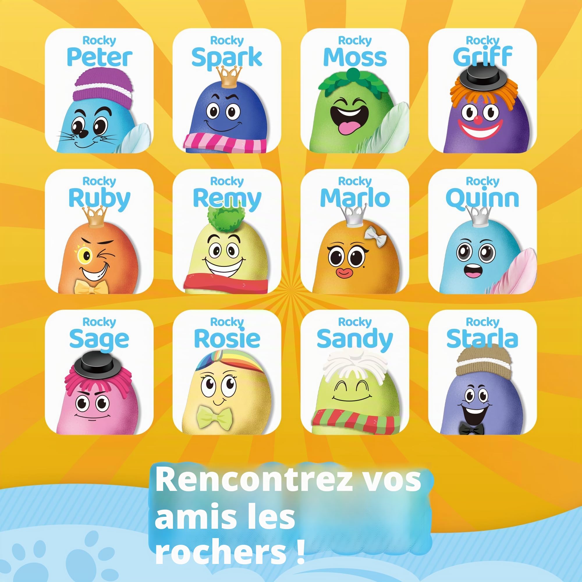 Gamerside Kit Peinture sur Pierres pour Enfants – Activité Manuelle Créative avec Peintures & Pinceaux | Pierre à Peindre Enfant DIY | Cadeau de Noël Idéal pour Filles et Garçons 6-12 ans