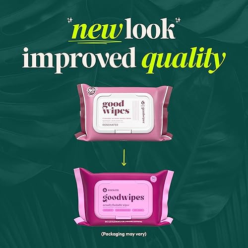 Miniatura 6 de goodwipes Toallitas desechables para glúteos  Vitamina E y aloe  Seguro para alcantarillado y séptico  Toallitas húmedas extragrandes para adultos