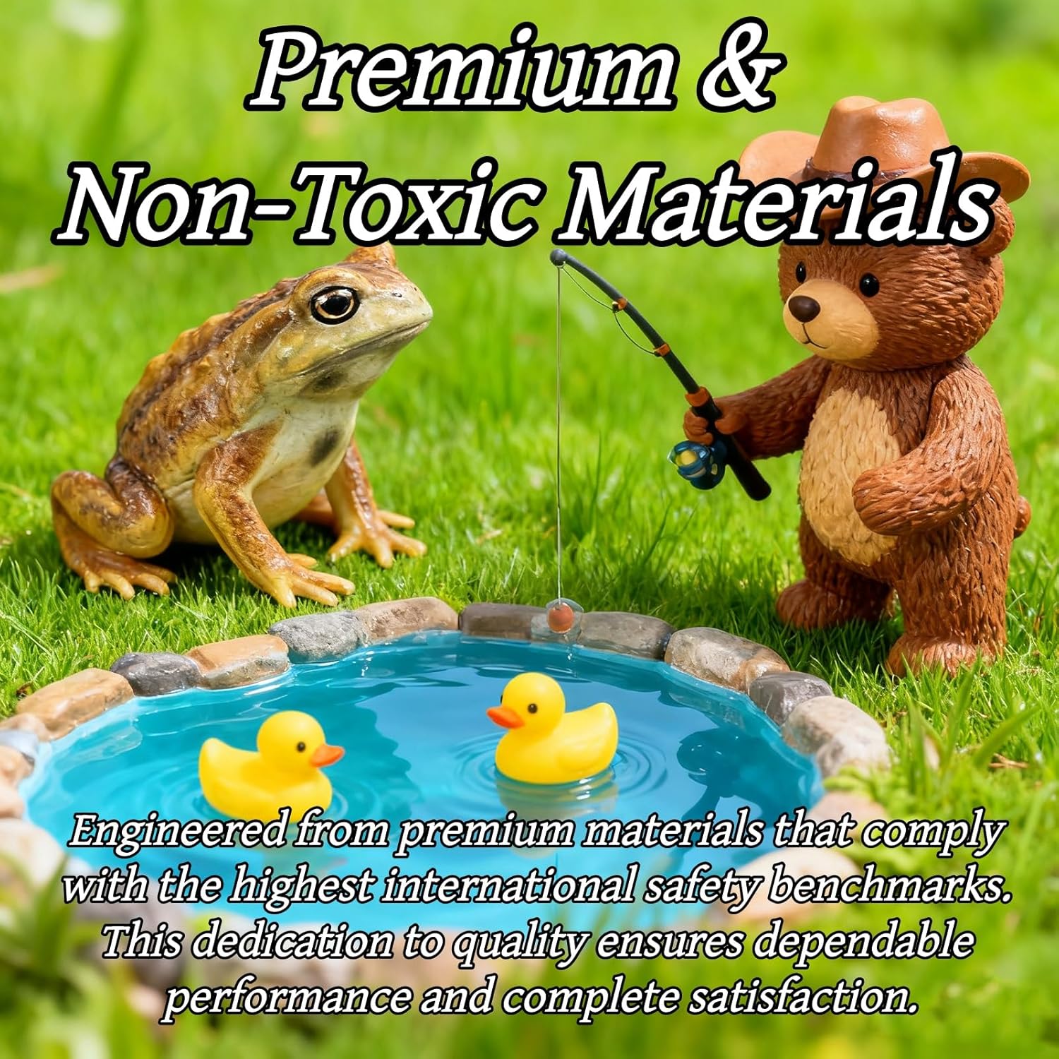 1 Piece Realistic Frog and Toad Figurine Lifelike Brown Amphibian Replica Educational Science Toy for Nature Displays