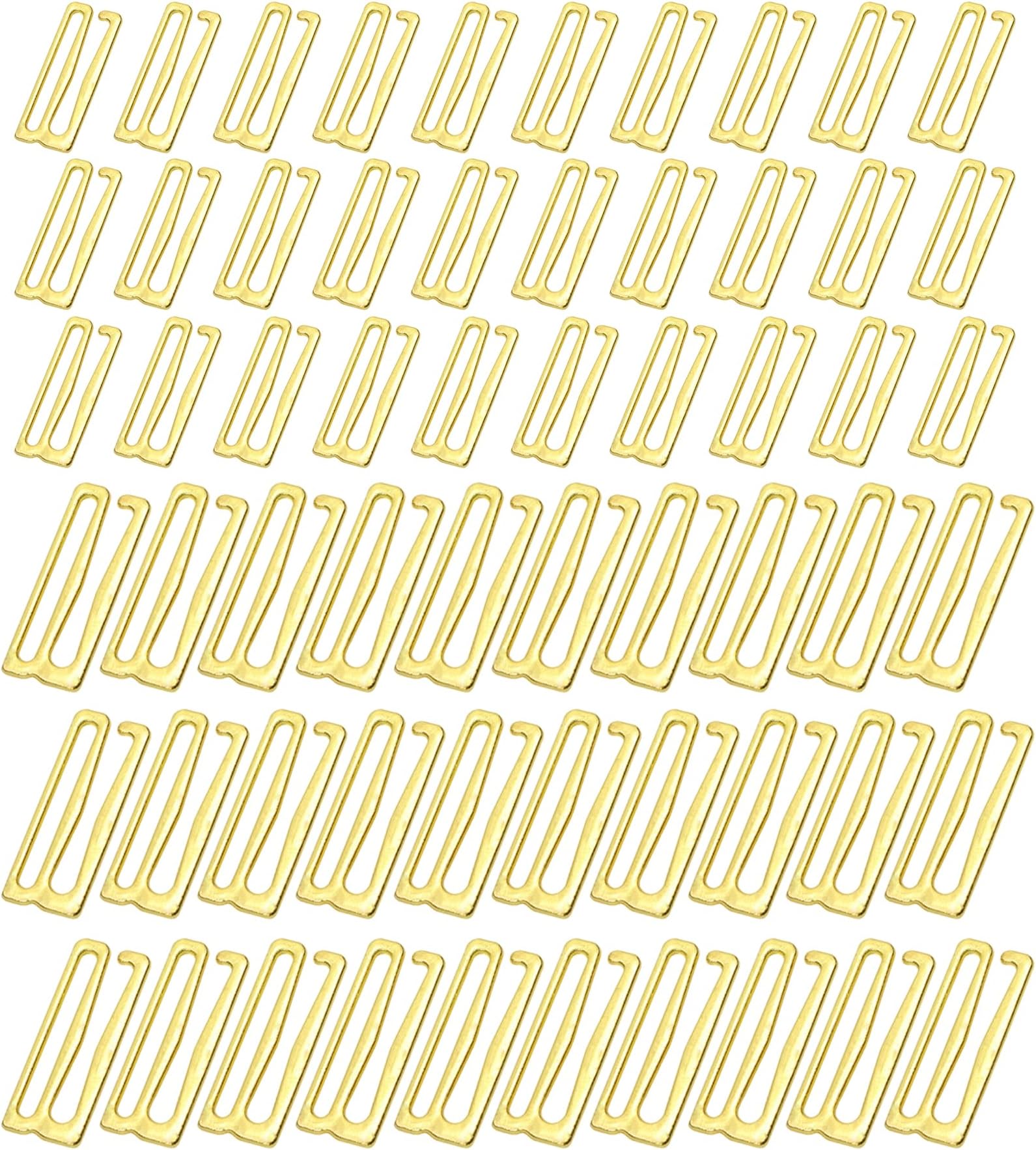 Tupalizy Metal Bra Strap Hooks for Sewing Bikini Halter Tops Bathing Suit Clips Lingerie Swimsuit Adjustment Slides, 60PCS
