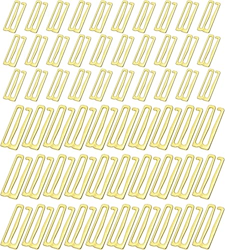 Tupalizy Ganchos de metal para brasier para coser bikini halter tops traje de baño, lencería, traje de baño, diapositivas de ajuste, 60 unidades