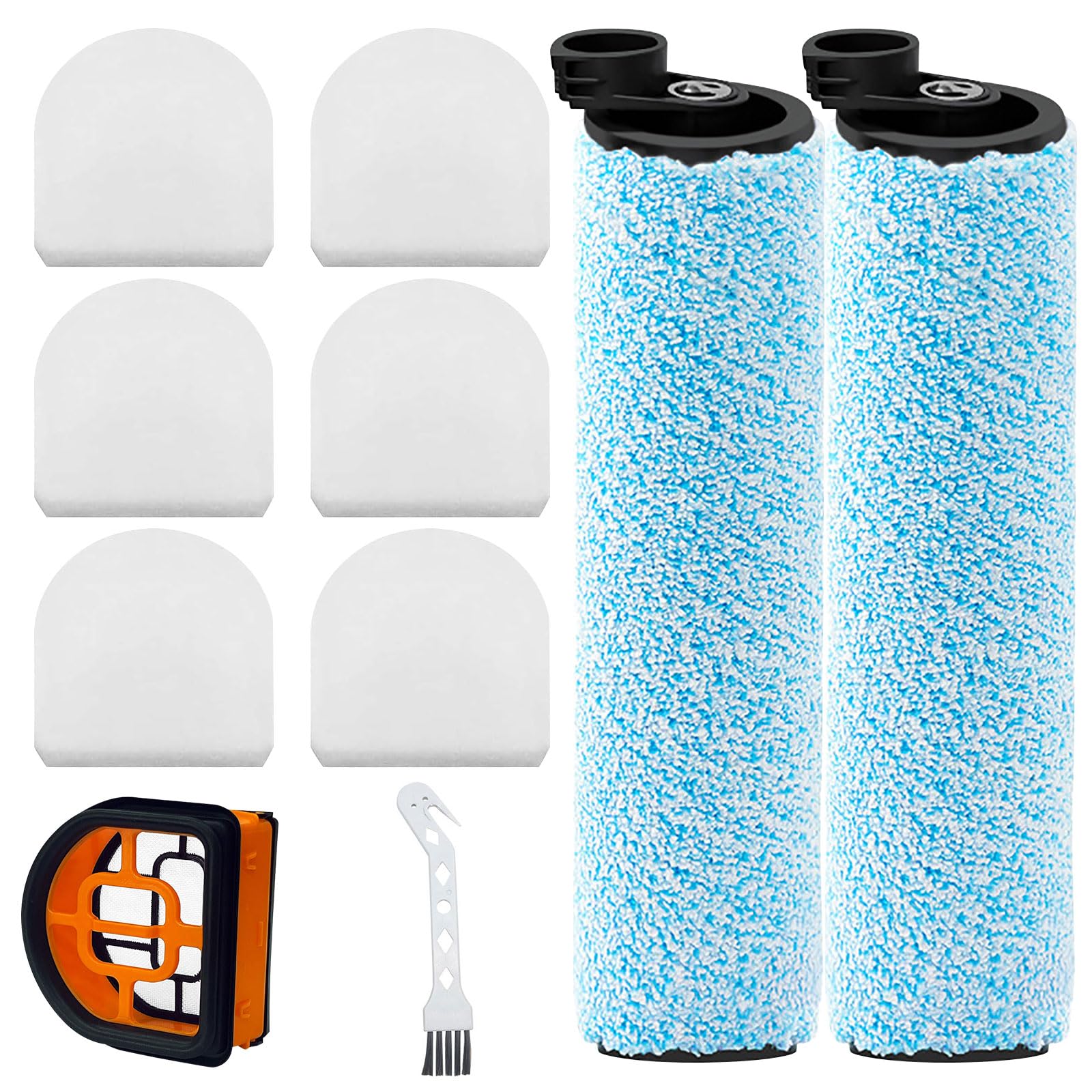 alloneslife Roller Brushes and Brush Replacement Set for WD161, WD261, AW261 Vacuum Cleaners Maintenance Enduring Replacement Filter and
