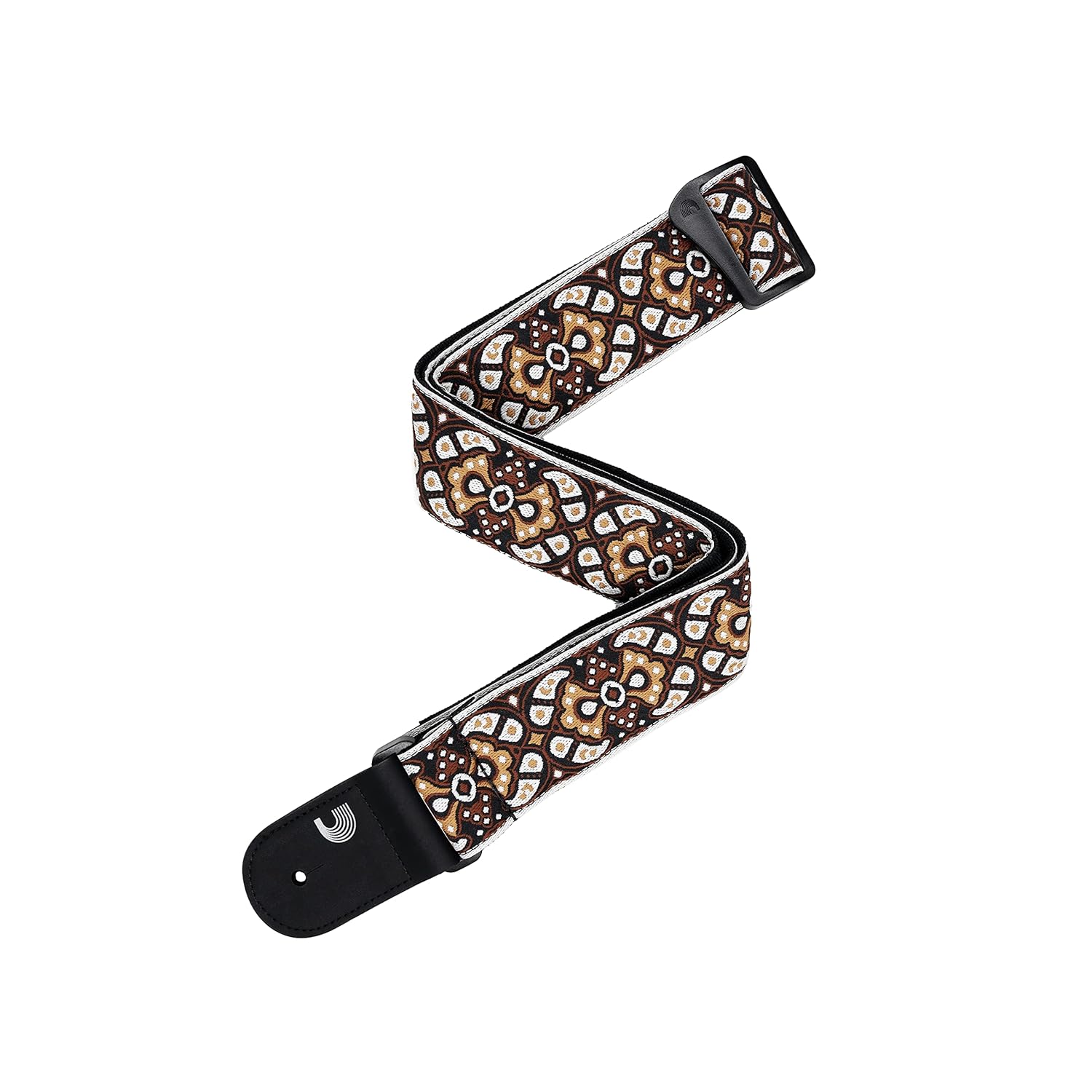 D'Addario 50MM Gtr Stp, Rec Woven, Br/Or (50RW02)