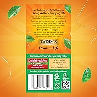 Vista 5 de Twinings Bolsas de té negro descafeinado Irish Breakfast envueltas individualmente, 20 unidades (paquete de 1), sabrosas, resistentes, disfruta