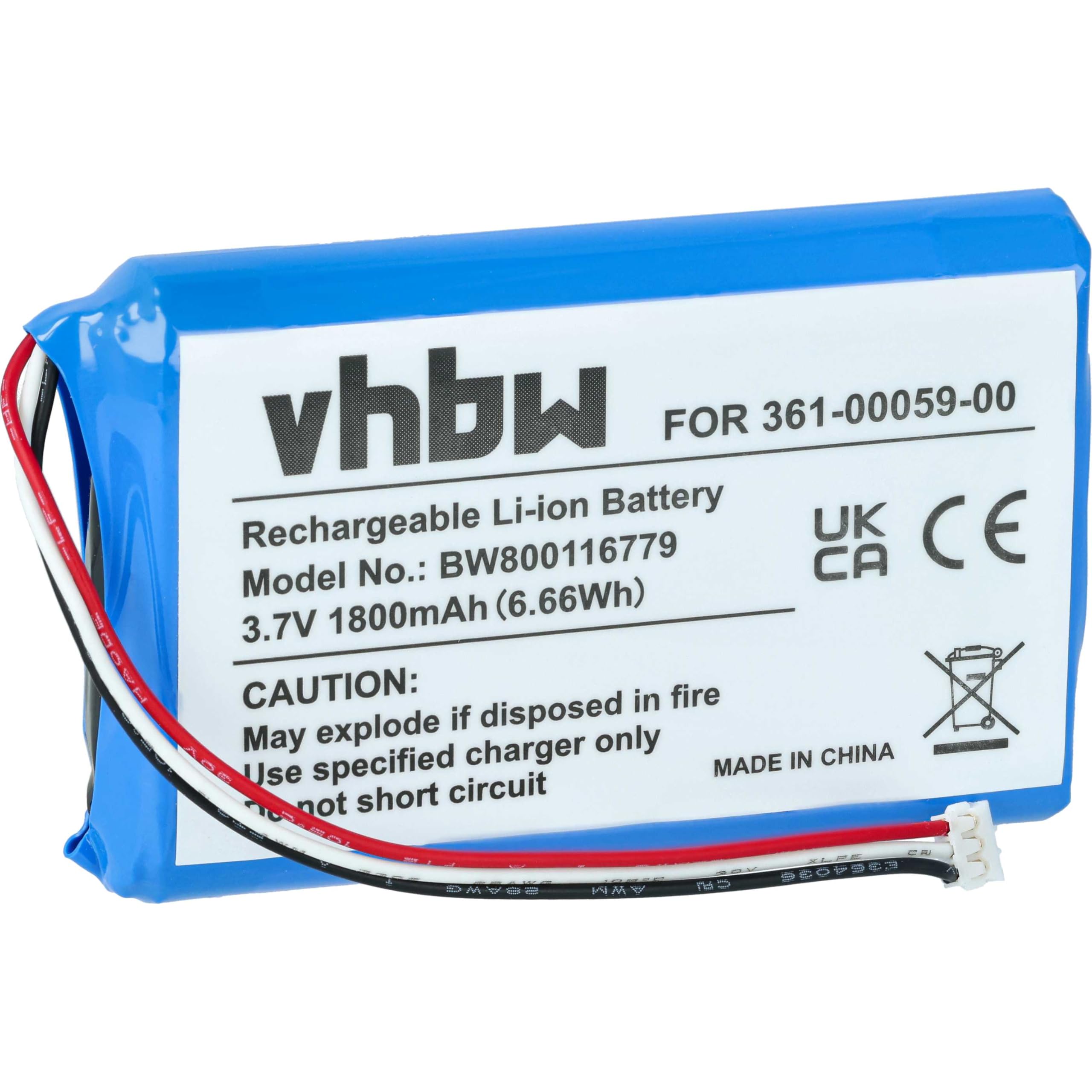 1800mAh Ersatzakku Für Garmin ZUMO 340/350/390 LM  Produktbild-Vorschau 14
