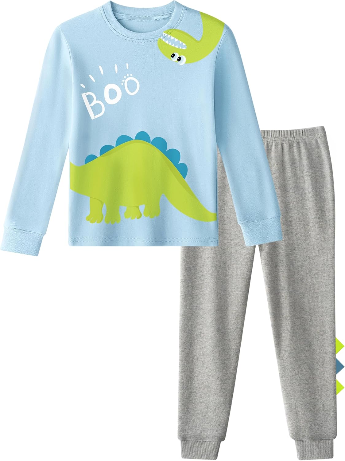 Yoofoss Toddler Pajamas 100% Organic Cotton Girls Boys Pajamas for Kids Fall Winter Snug Fit Long Sleeves Pjs Set