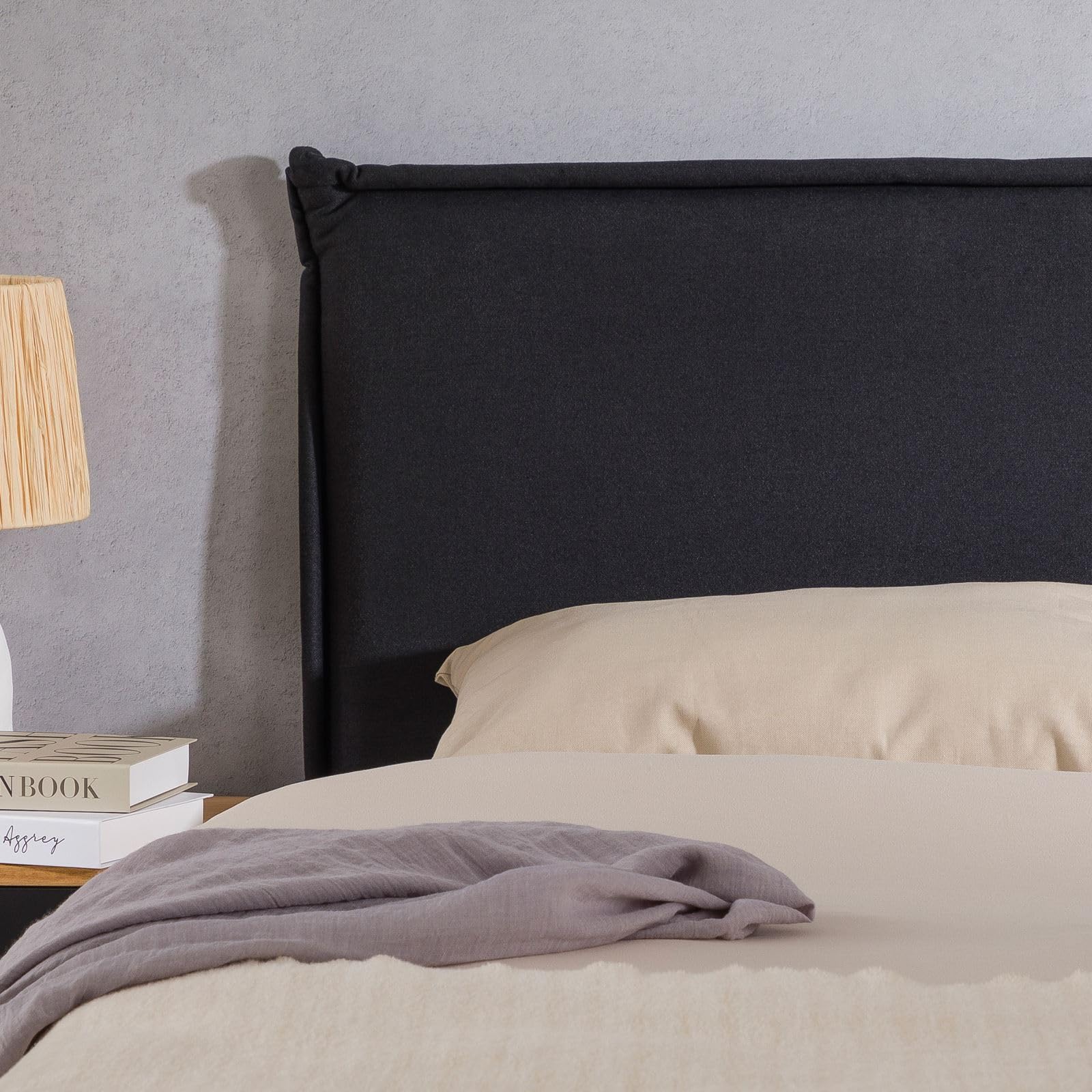 Cuscino Testiera Grigio Chiaro 120 cm in Tessuto | Leroy Merlin