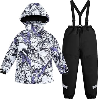 Gogokids Toddler Snow Suit Kids, Ski Jacket Pants Boys Girls Snowsuit 3-10