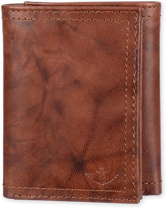 Dockers Mens Extra Capacity Slim Profile Trifold Wallet with Multiple Card Slots and ID Window