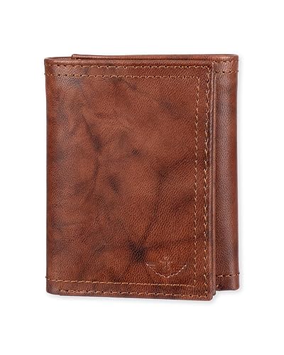 Dockers Men's Extra Capacity Slim Profile Trifold Wallet with Multiple Card Slots and ID Window