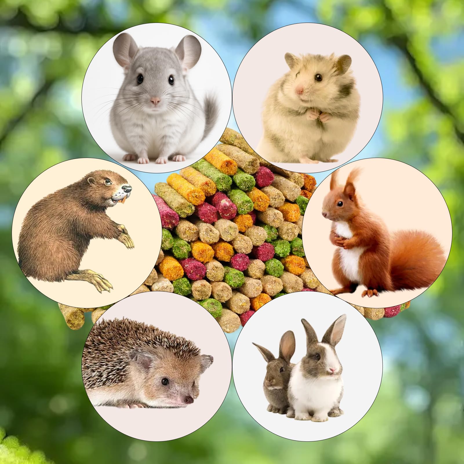 120g słomy Timothy z bambusa i jabłoni dla królików, słomy Timothy w kształcie patyków do żucia dla królików, chomików, świnek morskich i szynszyli