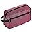 Icramsy Travel Toiletry bag Toiletry bag for women men Hanging Cosmetic bag Travel accessories for Women Men (Purplish red)