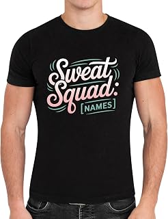 Classic Fun Group Tee with Name Collective Hobby Style Running - Sweat Squad Black