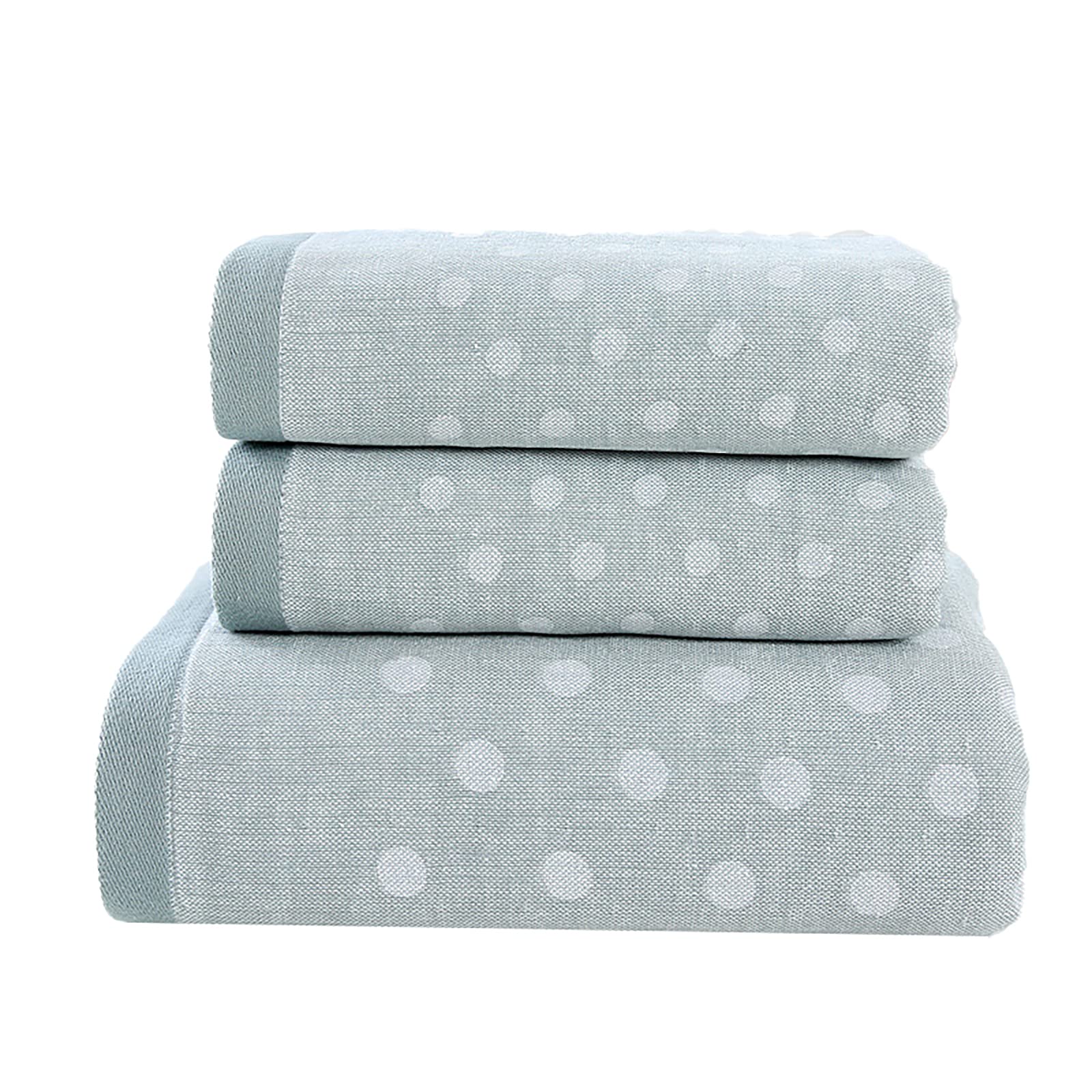 Serviettes en coton très absorbantes contre l'humidité : kit gris 3 pièces