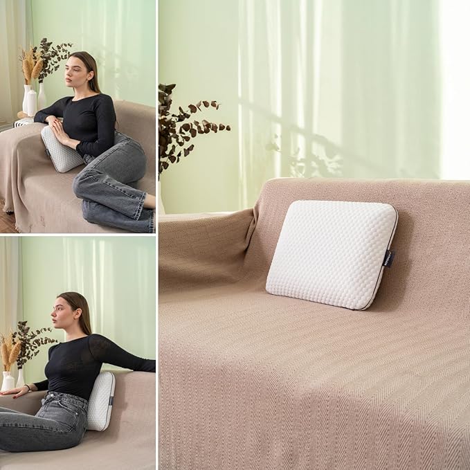 Almohada Viscoelástica Viaje 40x30x10 cm Funda Lavable miniatura 7