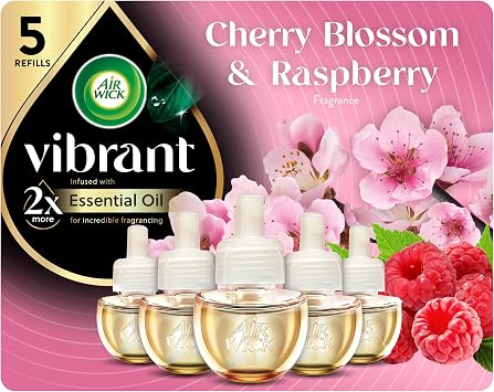 AIR WICK Scented Oil Vibrant Refill Cherry Blossom & Raspberry 5 ct.