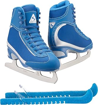 Jackson Ultima Softec Vista ST3200 ST3201 Figure Ice Skates for Women and Girls/Black, Navy, White Bundle with Guardog Skate Guards Jackson Skate Bag JL350