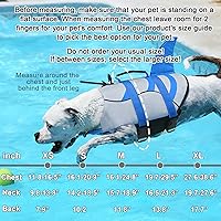 Vista 56 de Chaleco salvavidas de tiburón para perro, chaleco salvavidas ajustable para nadar con asa de rescate