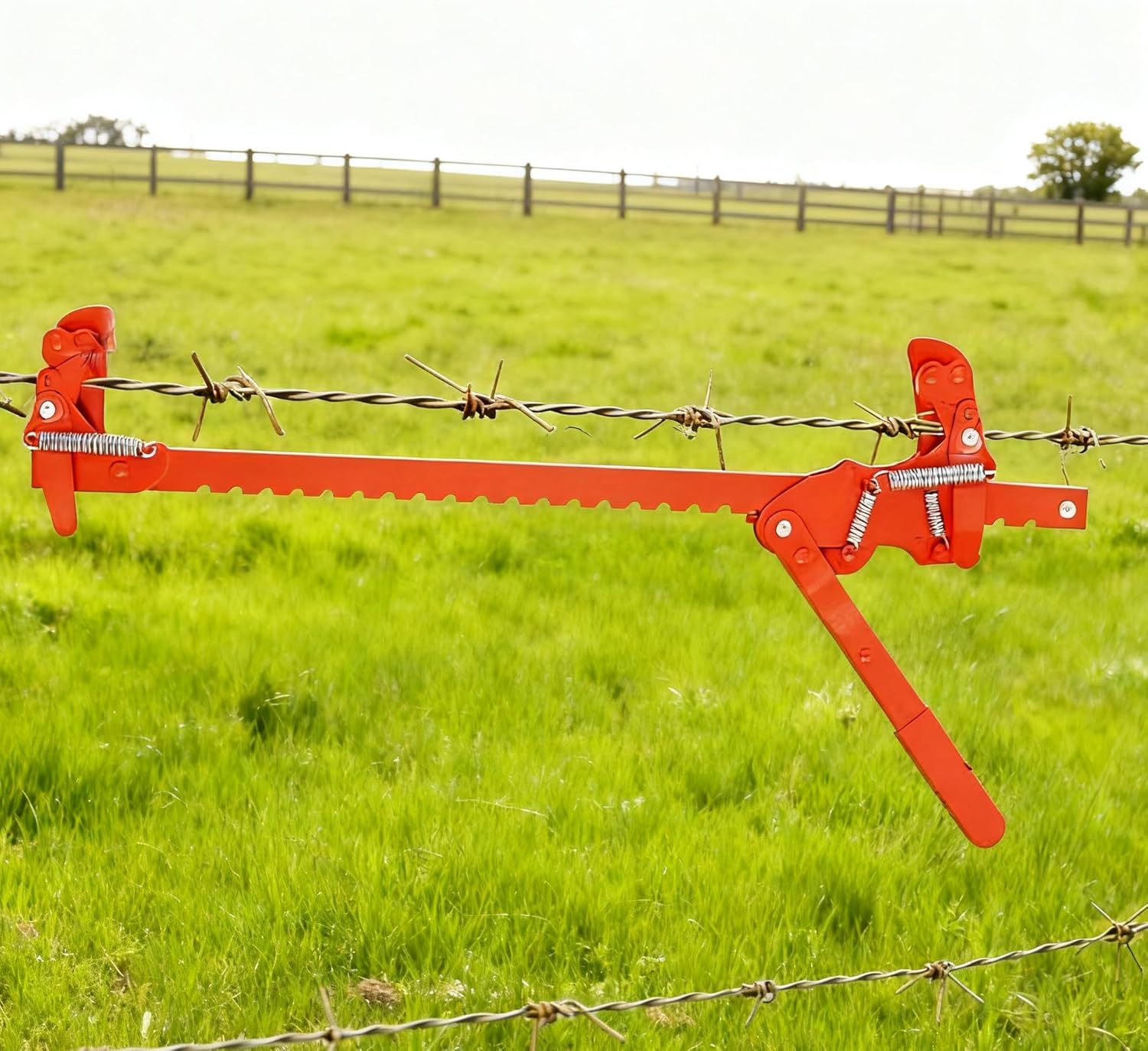 Carbon Steel Fence Stretcher Tool, Fence Fixer Splicer, Wire Tensioner for Barbed Wire, Wire Tightener for Woven Wire Fence Stretcher, Agricultural Fencing