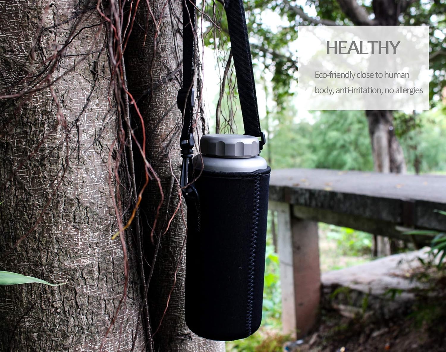 Boundless Voyage Titanium Sport Water Bottle 35.5 fl oz 1050ml Ultralight Leakproof for Outdoor Camping Hiking