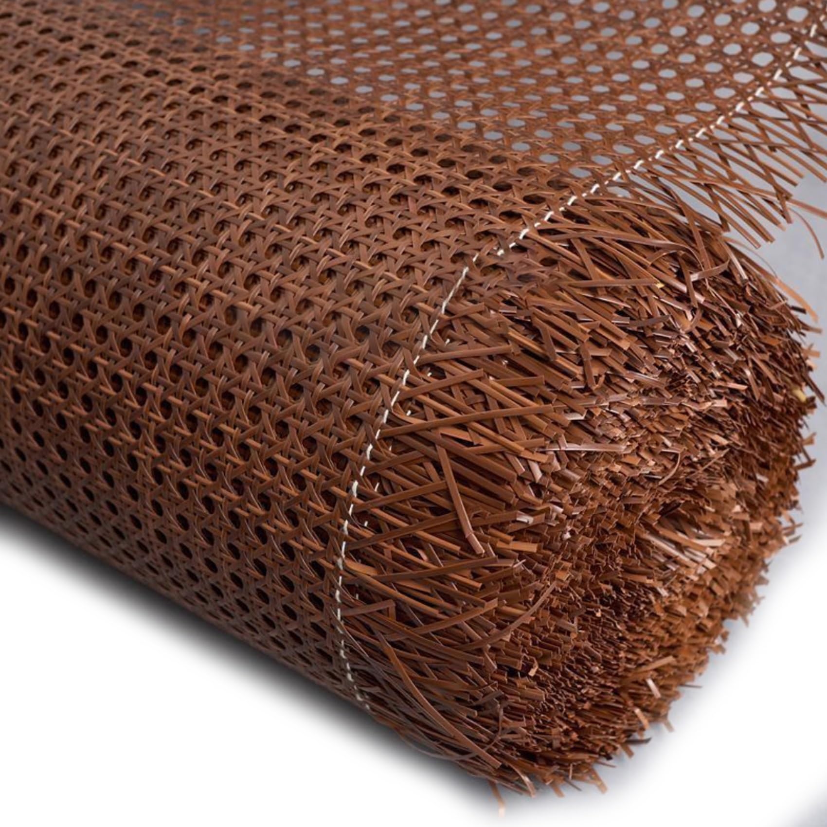 Taśma z trzciny, szerokość 40 cm, ciemnobrązowa, rattanowa laska parciana, rolka 99 cm x 600 cm, plastikowa tkanina z polietylenu do mebli, krzeseł, szafek, projektów sufitowych - i wszechstronna
