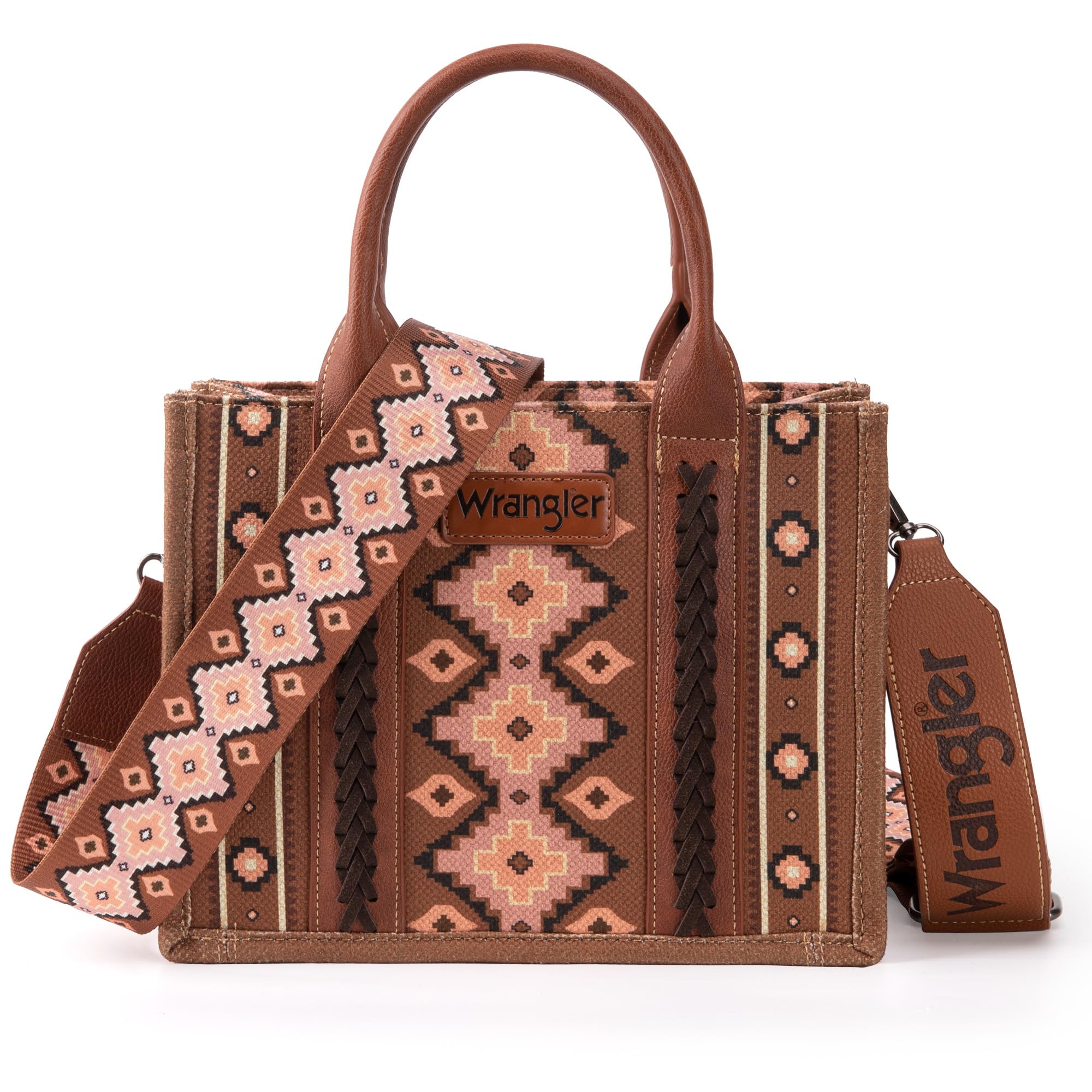 Wrangler Aztec Tote Bag for Women Boho Shoulder Purses and Handbags