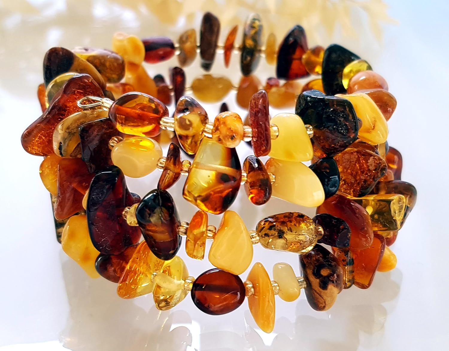 Genuine Baltic Amber Bracelet/Women Bracelet/Certified Baltic Amber, Medium