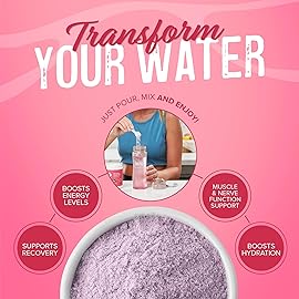 JUNP Electrolytes Powder No Sugar No Carbs - Wild Berry Fruit Flavor Drink Mix - Potassium & Salt Electrolyte Hydration Powder Zero Calorie Sugar Free Electrolyte Powder, Keto Friendly, 180 Servings