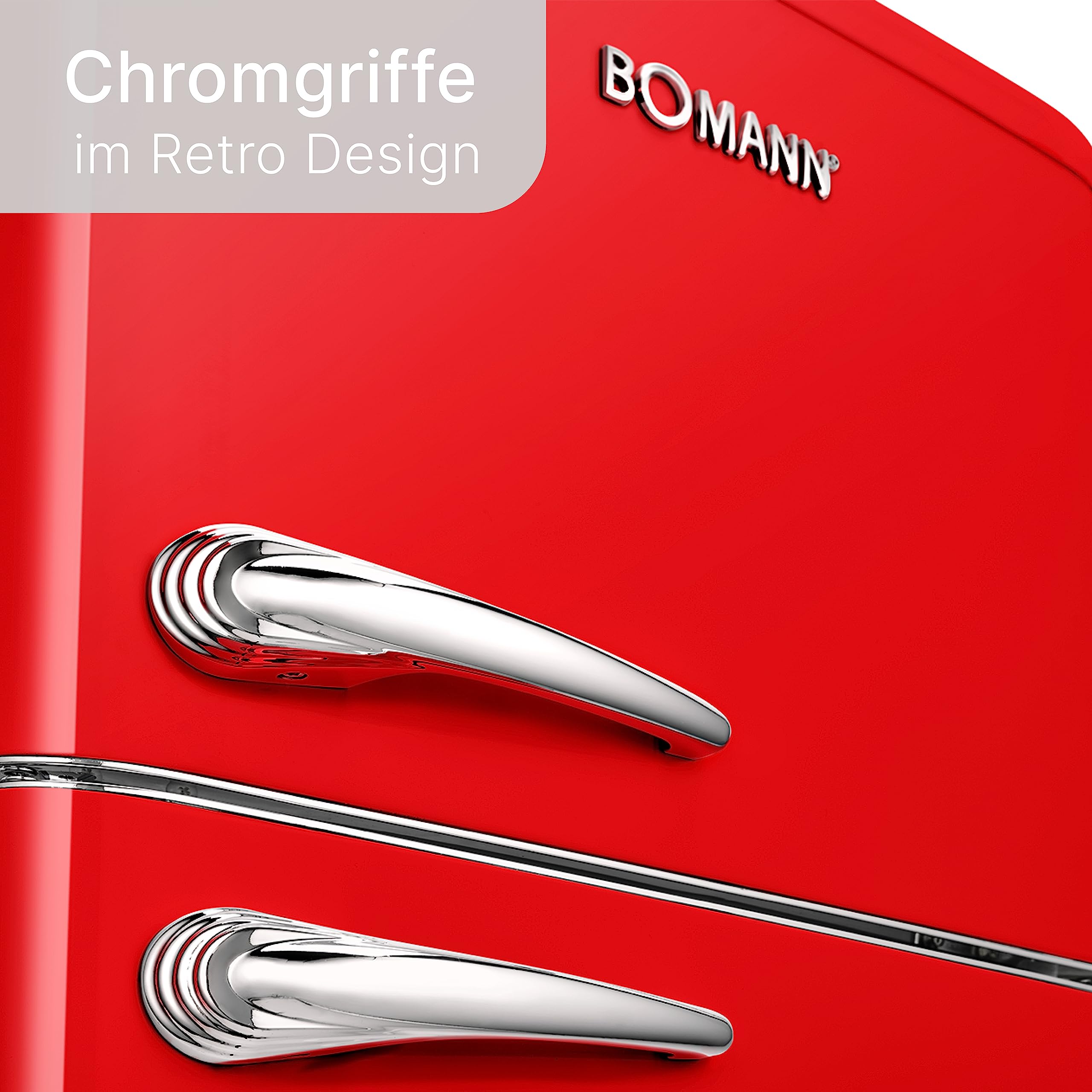 Retro Doppeltür Kühlschrank Bomann DTR 353 Rot Online Preis Vergleich - Dettaglio