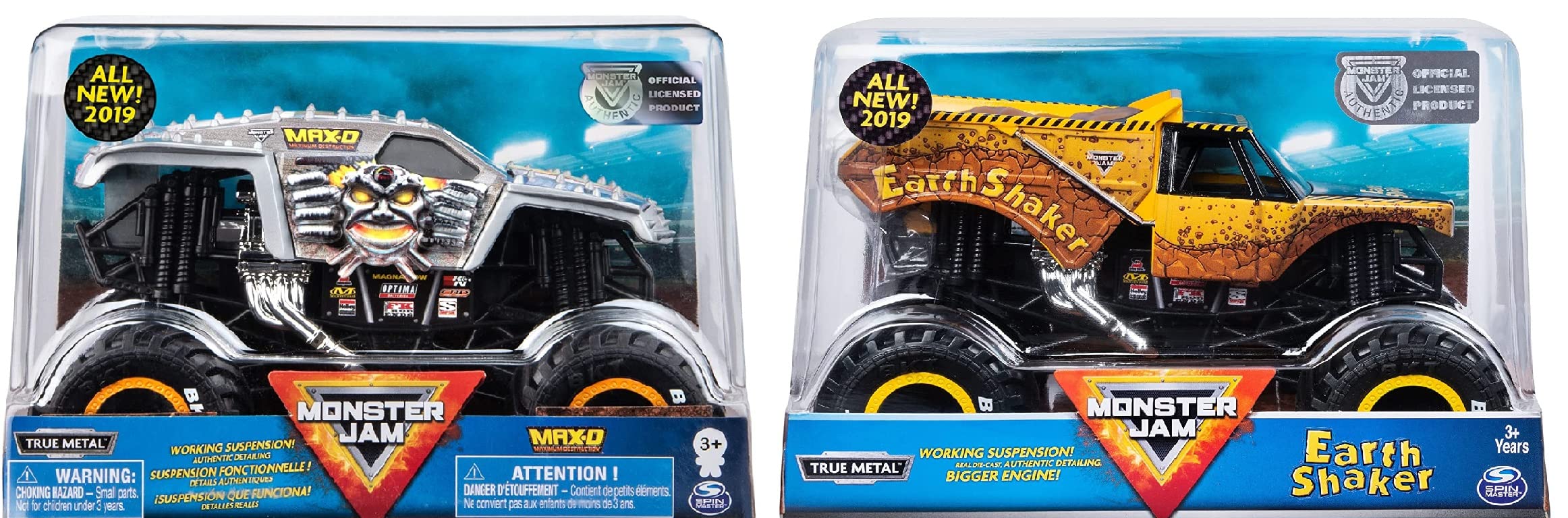 Monster Jam, Official Earth Shaker and Monster Jam Official Max D