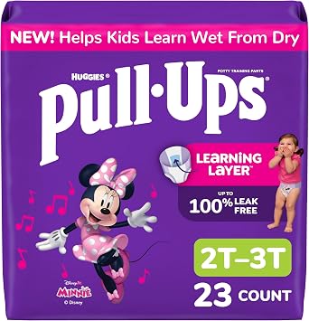 Pull-Ups Girls Potty Training Pants, Size 2T-3T, 23 Count