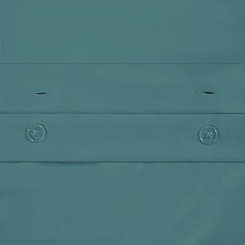 Miniatura 5 de Superior Juego de funda de edredón de algodón egipcio de 1000 hilos, incluye 1 funda de edredón con cierre de botón, 2 fundas de almohada,