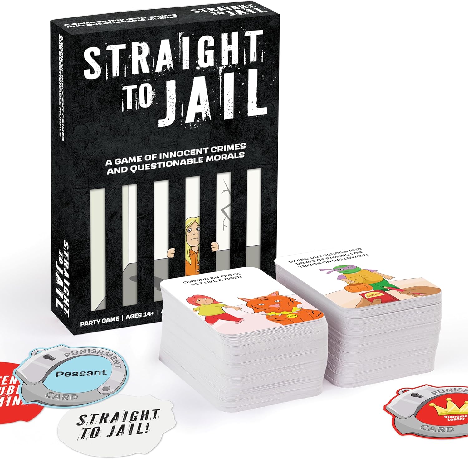 Vango Straight to Jail – A Game of Innocent Crimes and Questionable Morals - Ages 14 and Up - Card Game for 4 to 12 Players