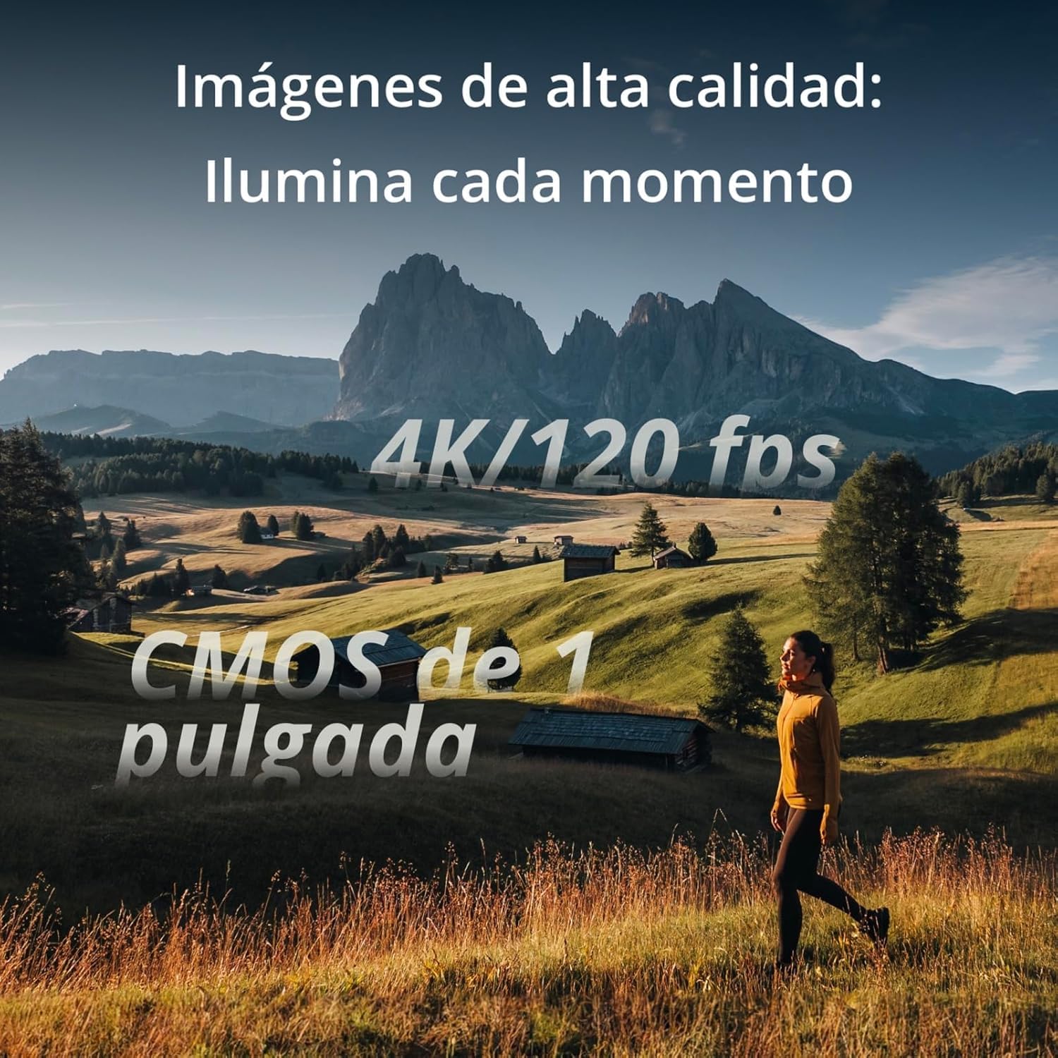 DJI Osmo Pocket 3, cámara con CMOS 1'' y vídeo 4K/120 fps, estabilización en 3 Ejes, Enfoque rápido, Seguimiento de Caras/Objetivos, Pantalla táctil giratoria de 2" Osmo Pocket 3 Creator Combo