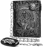 小物 emostanceclub skull dice wallet chain 10mm 18K White Gold Skull Dice Luxe Chain & Wallet Chain - Pants