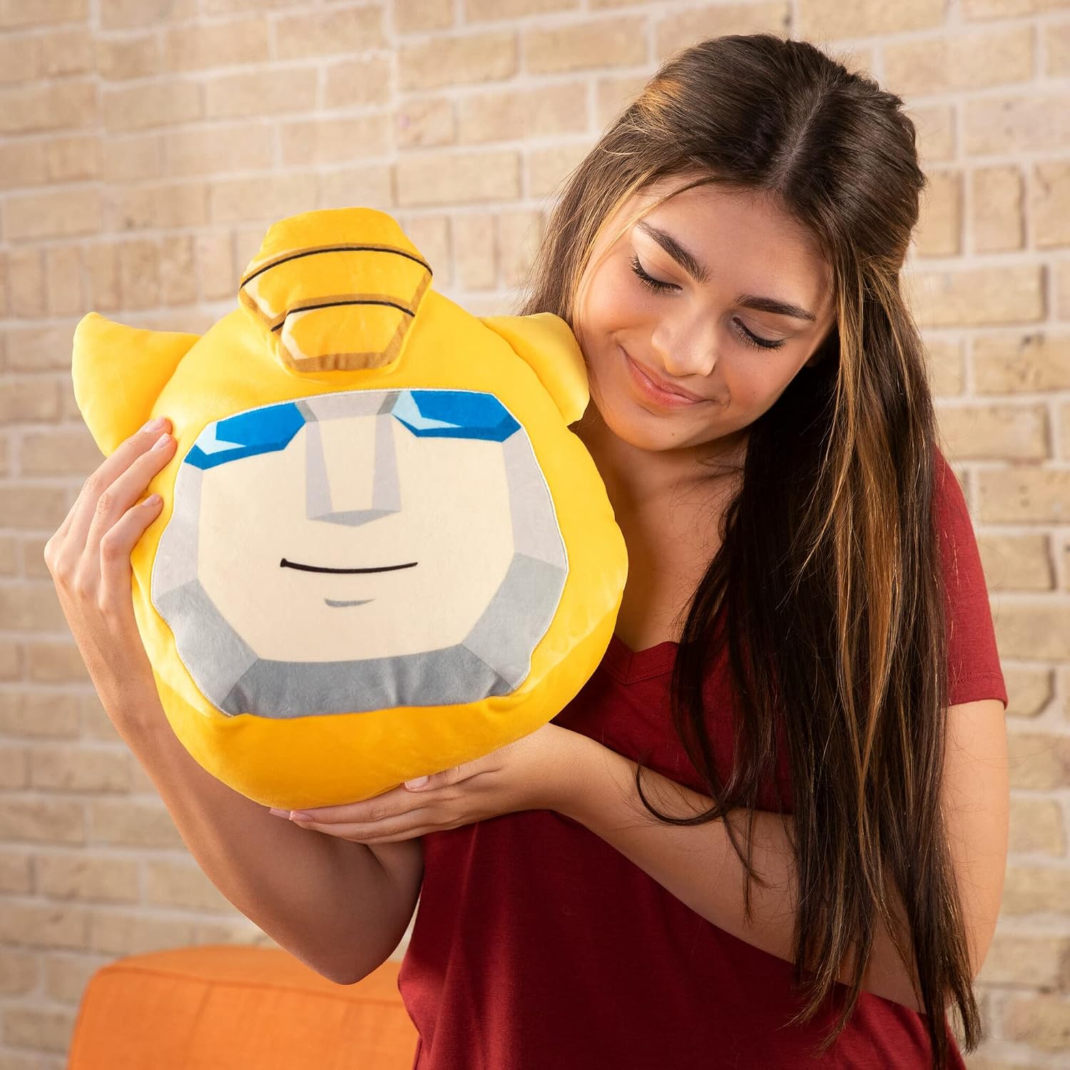 Club Mocchi-Mocchi- Transformers Plush - Bumblebee Plush - Transformer Toys - Transformers Rise of the Beasts Toys - Collectible Squishy Plushies - 9 Inch
