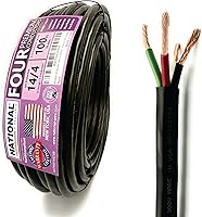 Vista 14 de Cable de alambre y cable nacional – Alambre de cobre premium de 12 AWG de 2 conductores, 50 pies, trenzado Fabricado en EE. UU., chaqueta flexible