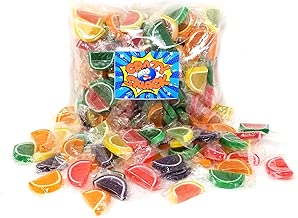 CrazyOutlet Pack - Jelly Candy Fruit Slices, Individually Wrapped, Assorted Flavors Bulk Candy, 2 Lbs - coolthings.us