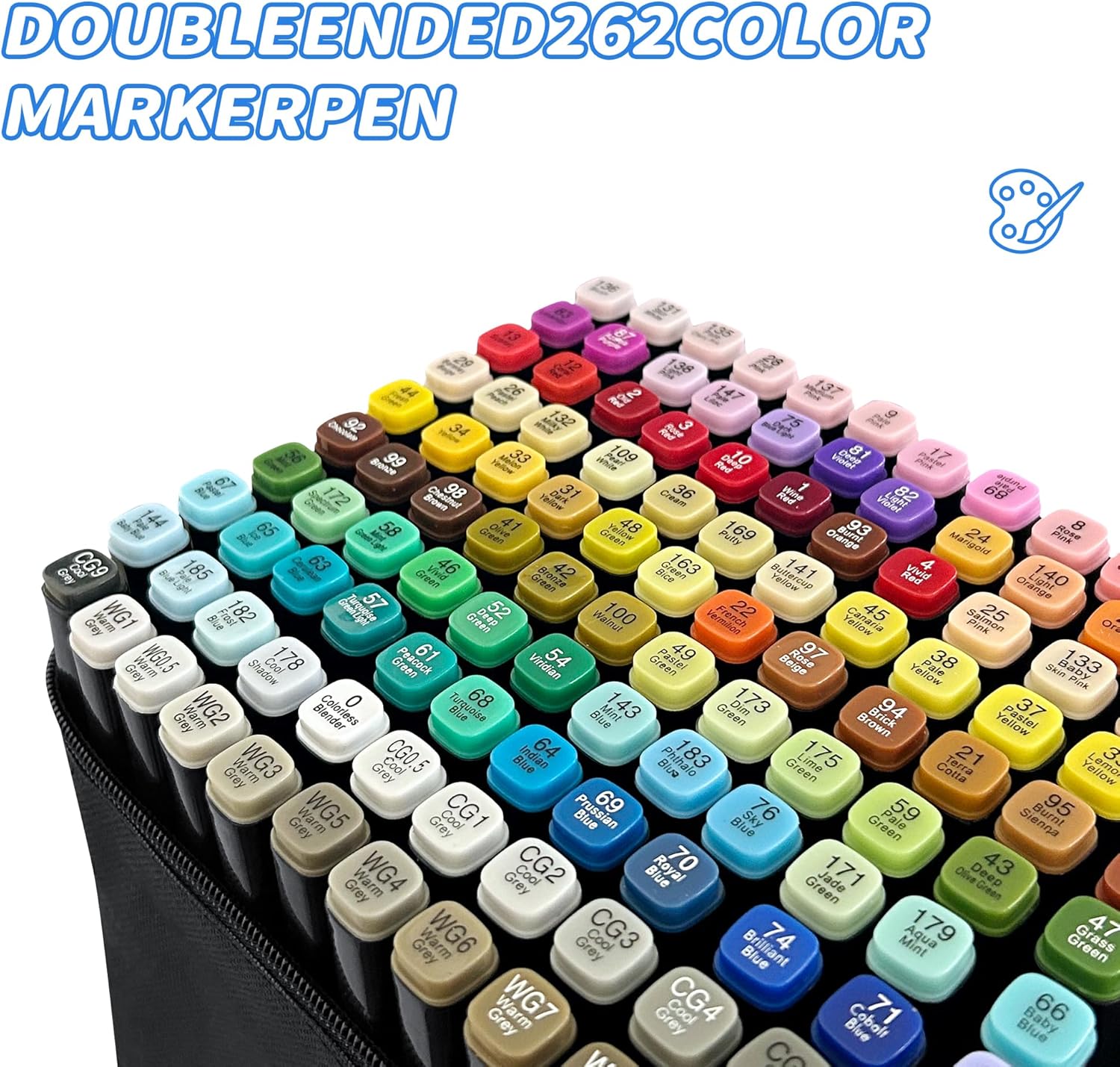 262 Colors Alcohol Markers Art Markers for Kids and Adult Drawing Marker Dual Tip Coloring Painting Perfect for Boys Girls Students Gift