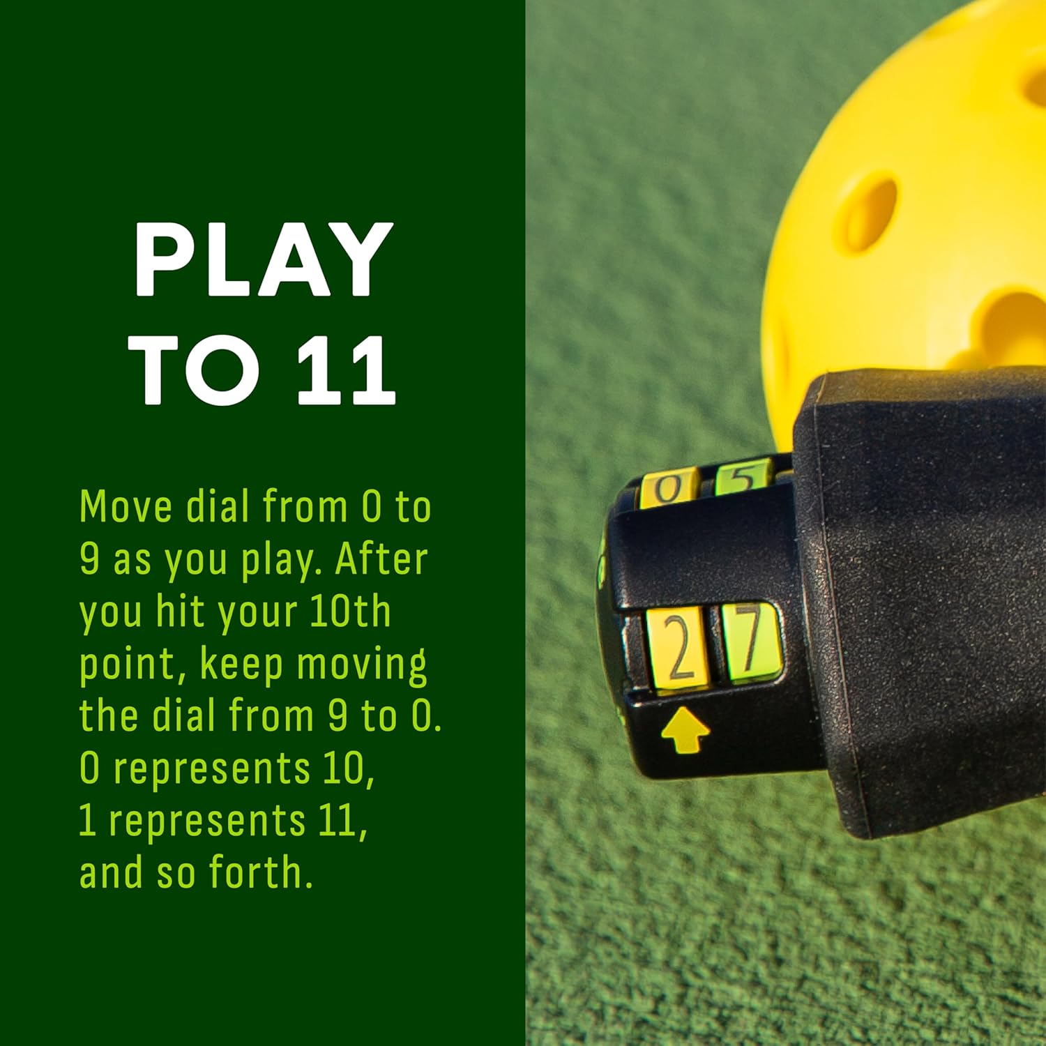Pickleball Scorekeeper, Easy Attach Pickleball Score Keeper for Paddle Butt, Pickleball Paddle Score Keeper, Keeps Score of Points, for Paddles Rackets Racquets, Counting Recording Scoring