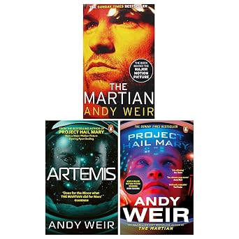 Andy Weir Collection 3 Books Set Project Hail Mary, Artemis, The Martian