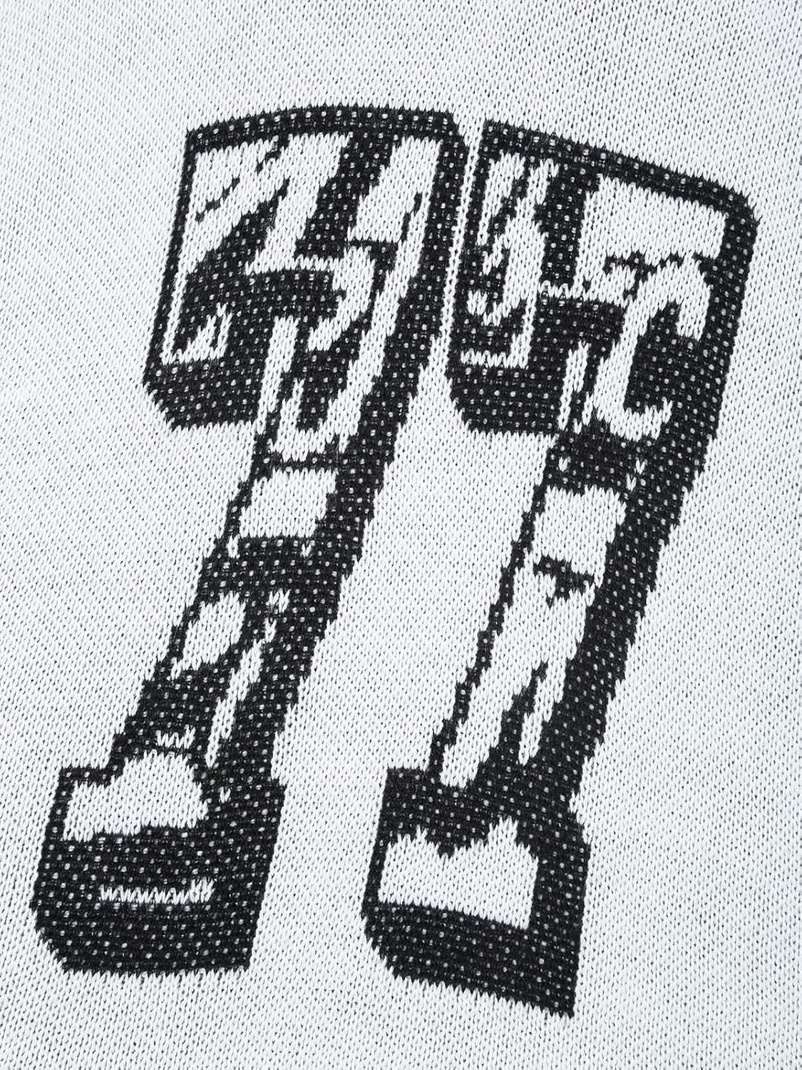 Aelfric Eden Womens Short Sleeve Sweater Oversized Knit Tops Number Shirt Graphic Y2k Pullover Sweaters Trendy Boho Clothes - Image 7