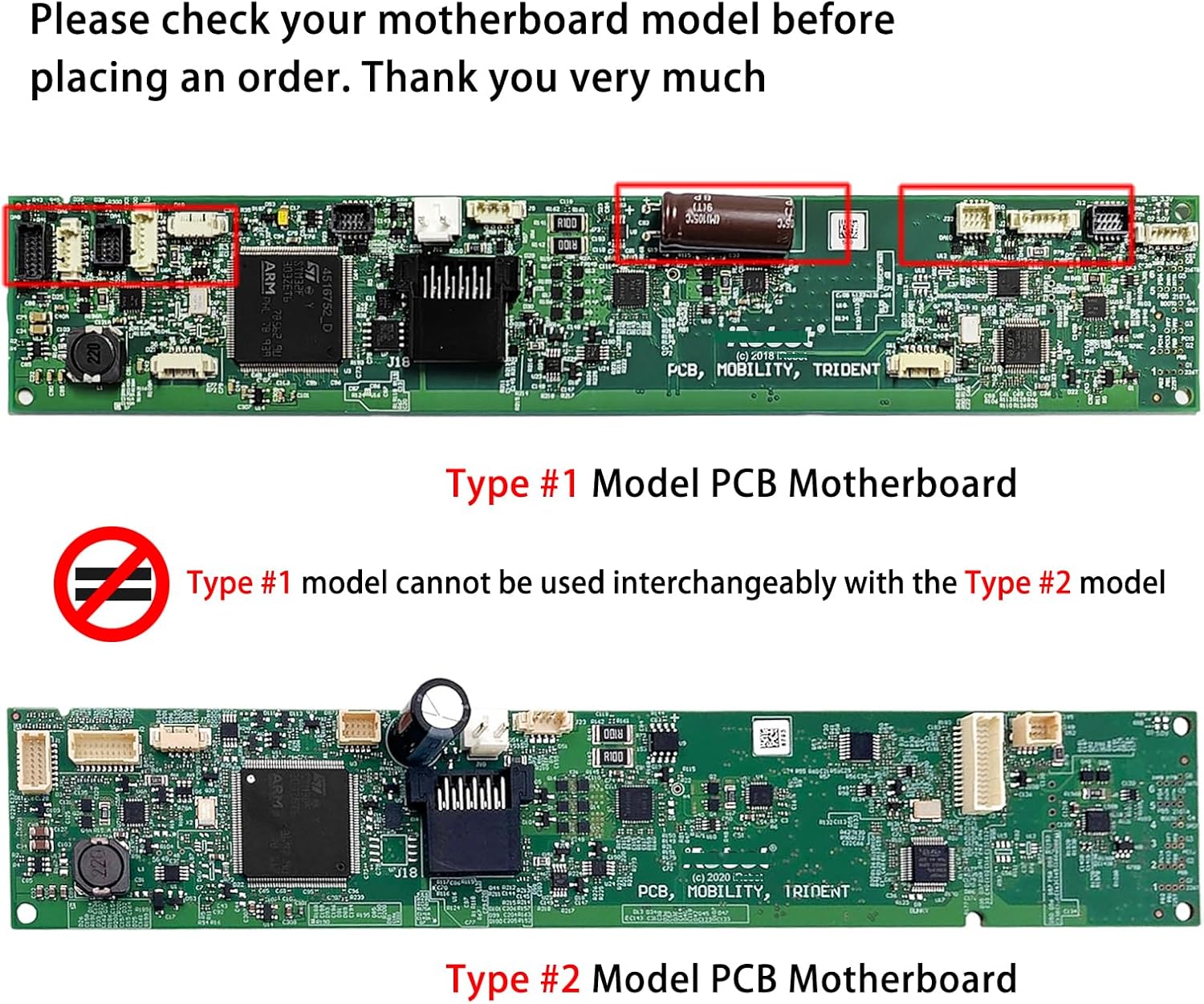 Replacement PCB Control Board Motherboard Compatible with iRobot Roomba S9 Series S9 (9150) S9+ S9 Plus (9550) Robot Vacuum Cleaner (A (Type #1))